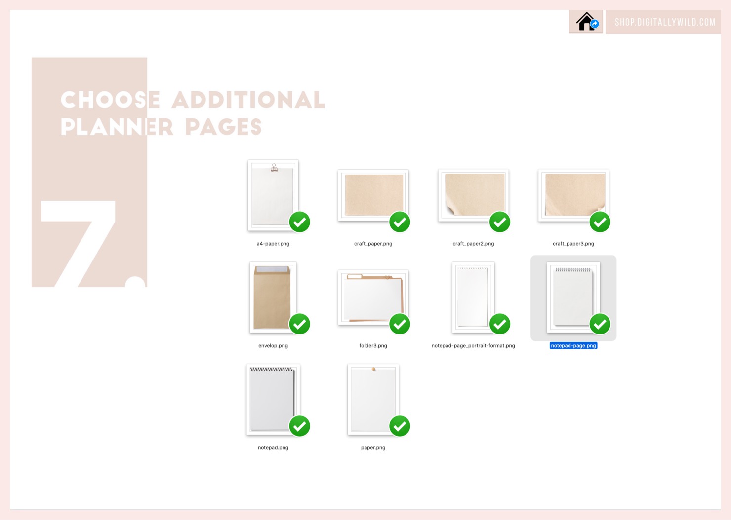 Additional Planner Pages