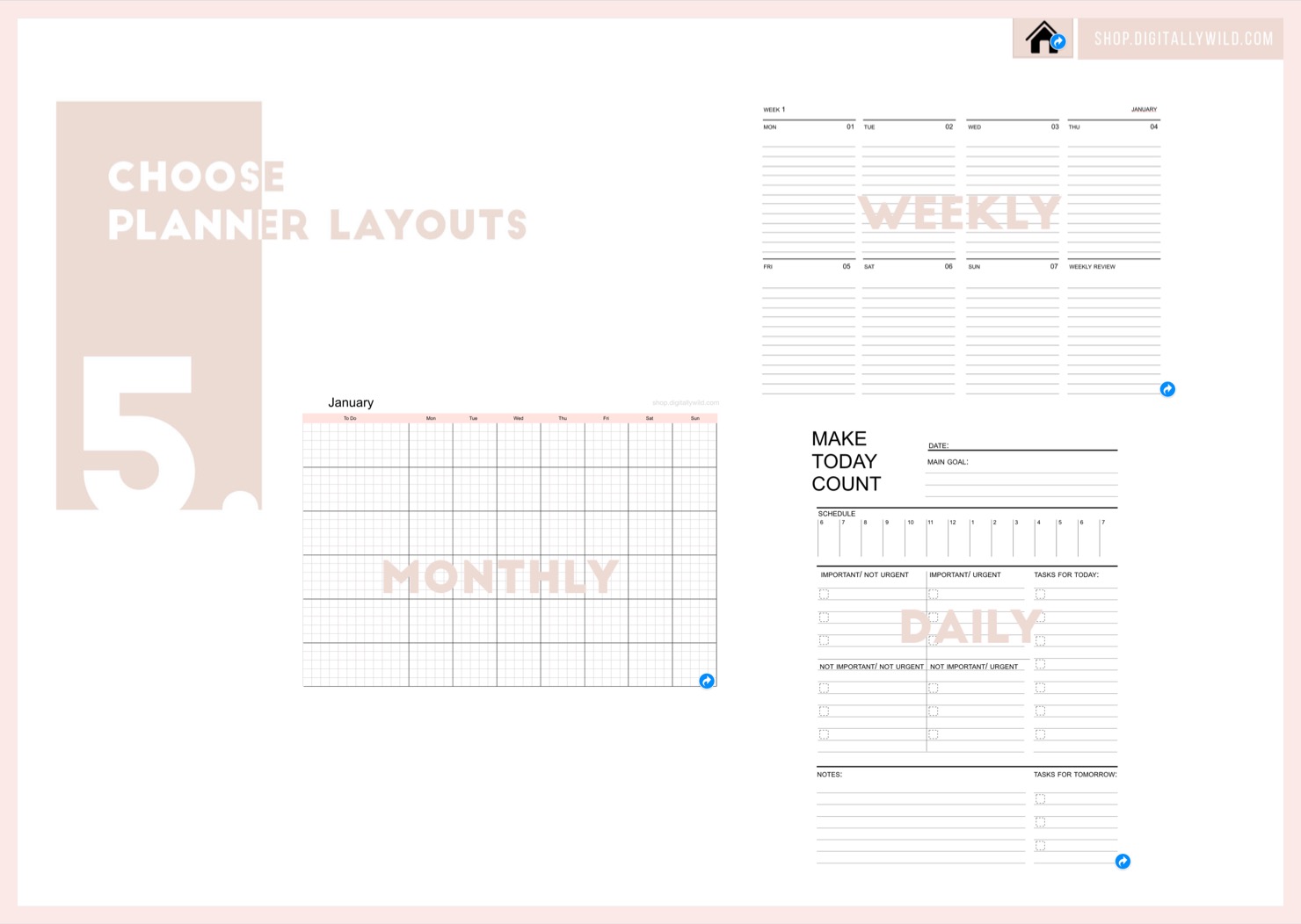 Pre-Made Planner Layouts